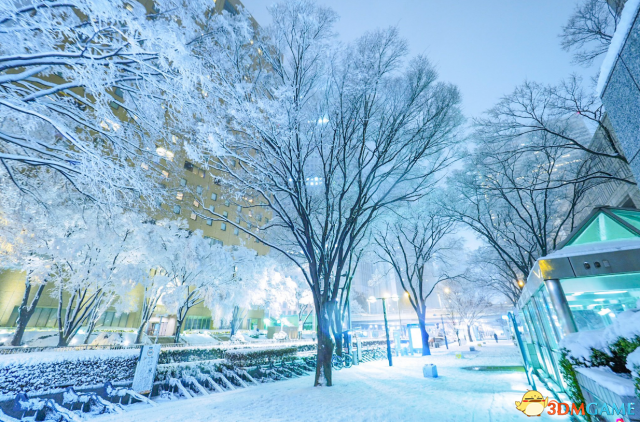 二次元梦幻之美 日本网友分享东京新宿雪景美照