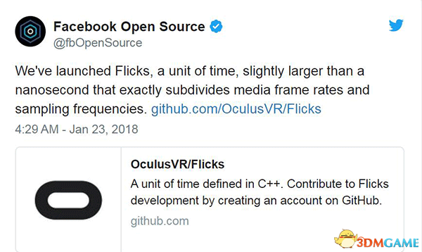 Facebook发明新时间单位Flicks 单帧持续时间